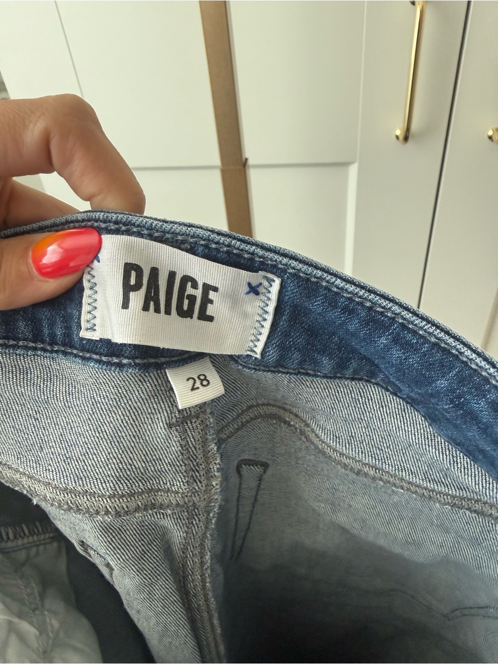 PAIGE Dark Hoxton Crop Jeans - Picture 3 of 3